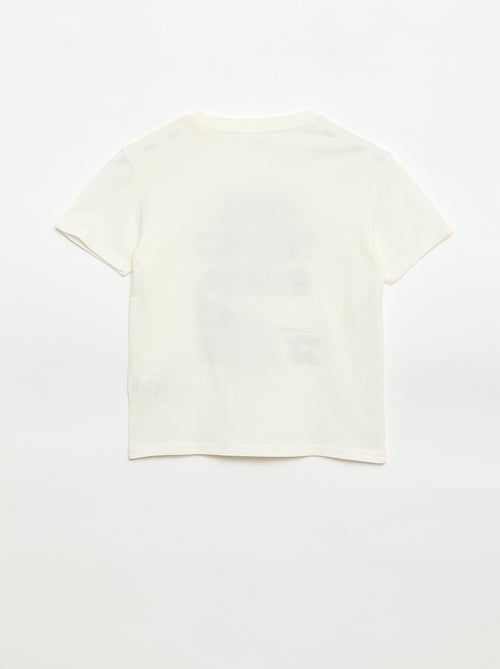 T-shirt de manga curta com estampado - Kiabi