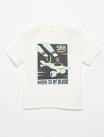 T-shirt de manga curta com estampado