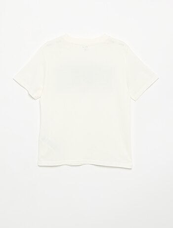 T-shirt de manga curta com estampado