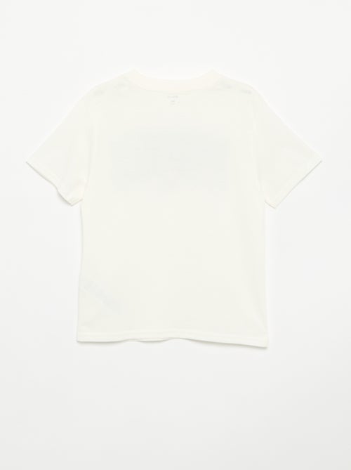 T-shirt de manga curta com estampado - Kiabi