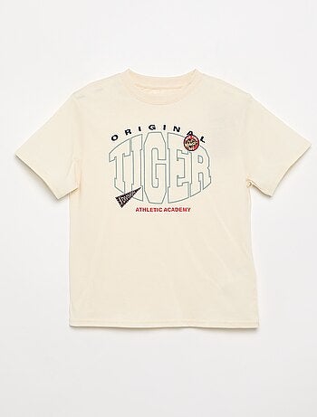 T-shirt de manga curta com estampado