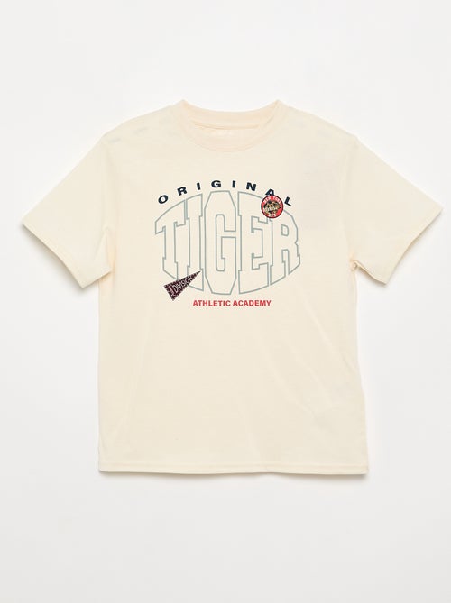 T-shirt de manga curta com estampado - Kiabi T-shirt de manga curta com estampado - Kiabi
