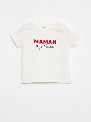 T-shirt de manga curta com estampado