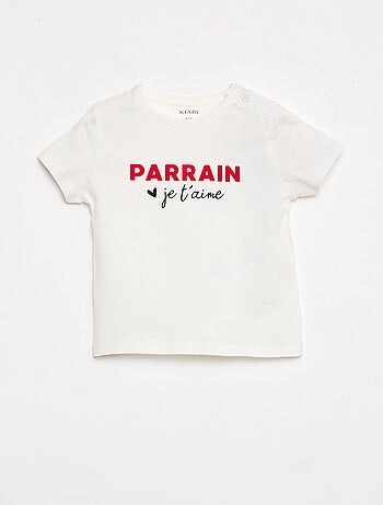 T-shirt de manga curta com estampado