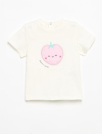 T-shirt de manga curta com estampado