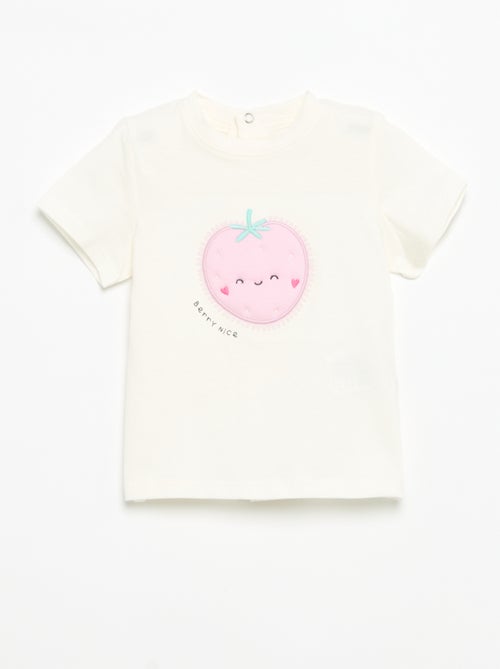 T-shirt de manga curta com estampado - Kiabi T-shirt de manga curta com estampado - Kiabi