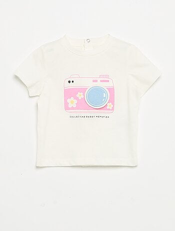 T-shirt de manga curta com estampado