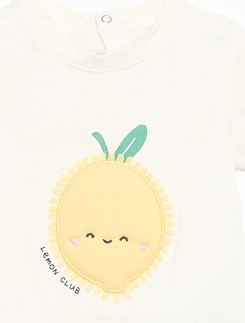 T-shirt de manga curta com estampado