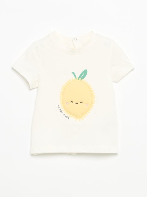 T-shirt de manga curta com estampado - Kiabi T-shirt de manga curta com estampado - Kiabi