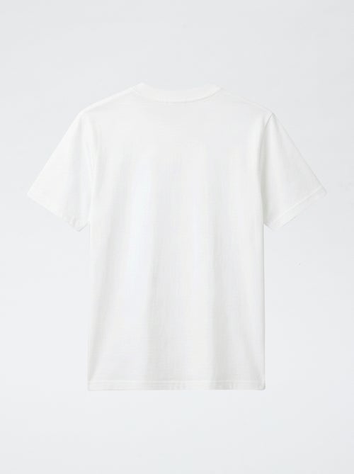 T-shirt de manga curta com estampado - Kiabi