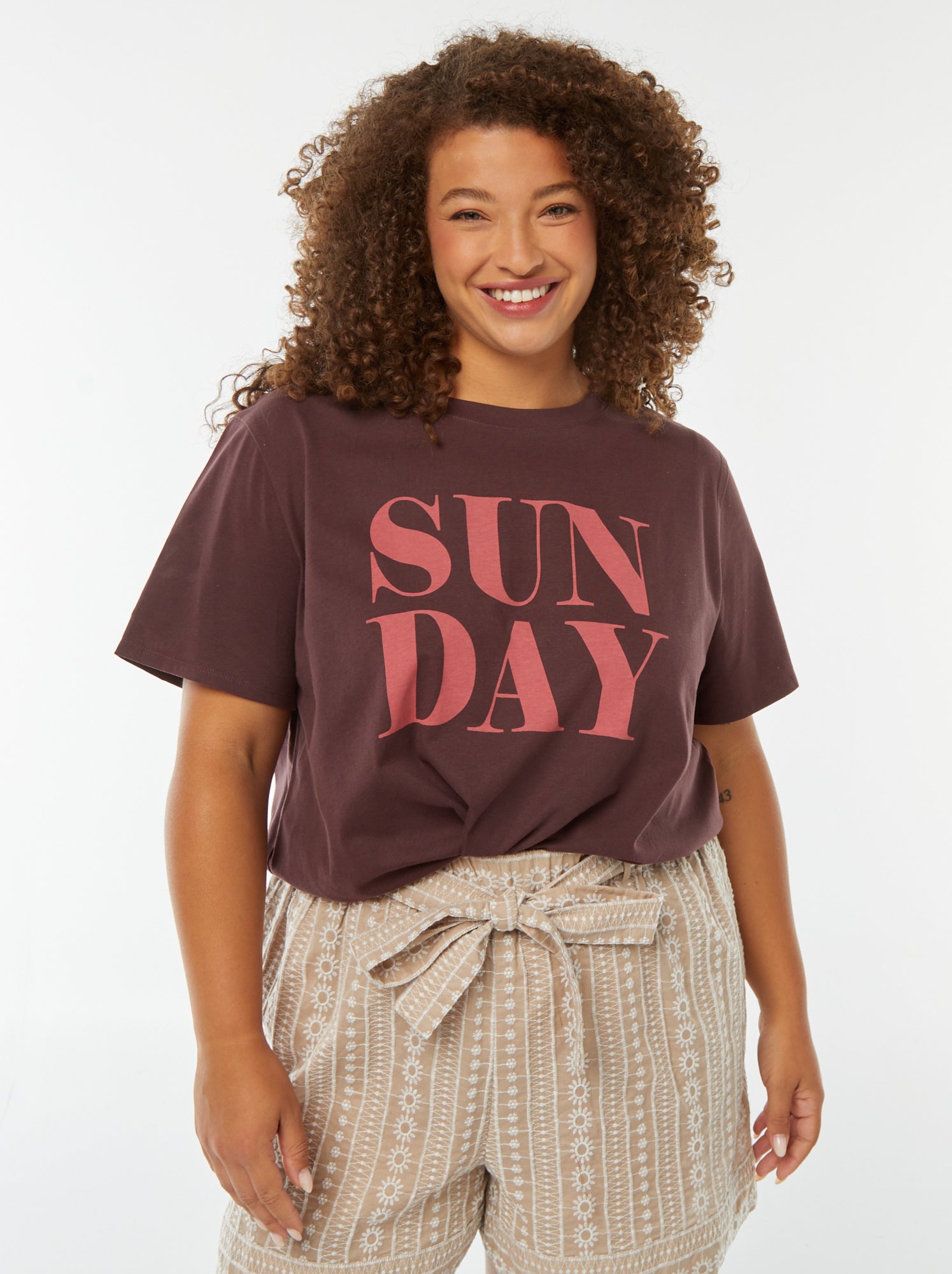 T-shirt de manga curta com estampado