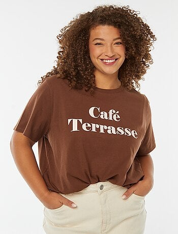 T-shirt de manga curta com estampado