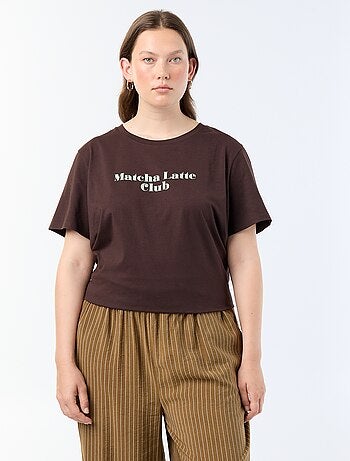 T-shirt de manga curta com estampado
