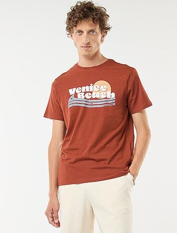T-shirt de manga curta com estampado