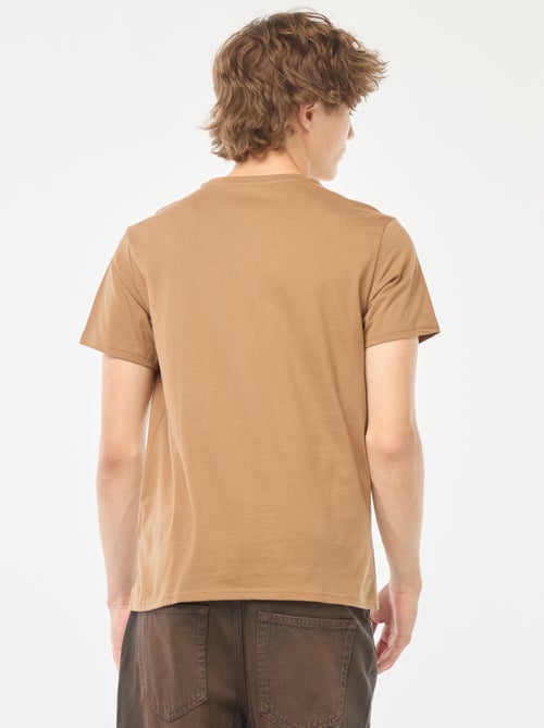 T-shirt de manga curta com estampado - Kiabi