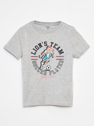 T-shirt de manga curta com estampado