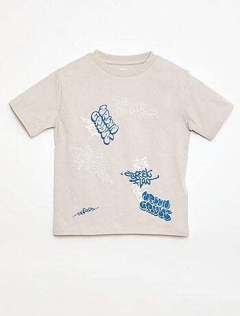 T-shirt de manga curta com estampado