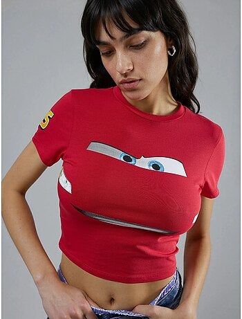 T-shirt de manga curta com estampado de carro hiccup