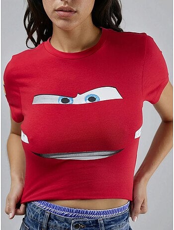 T-shirt de manga curta com estampado de carro hiccup