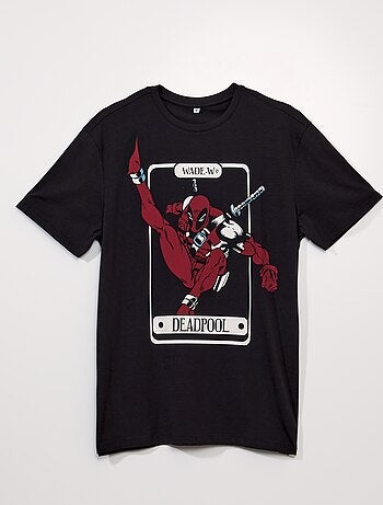 T-shirt de manga curta com estampado 'Dead Pool' - Kiabi