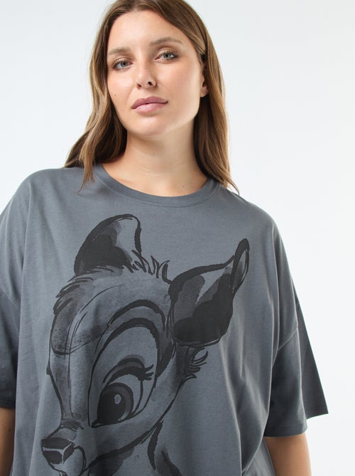 T-shirt de manga curta com estampado 'Disney' 'Bambi' - Kiabi