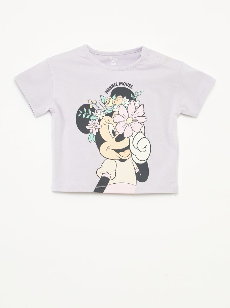 T-shirt de manga curta com estampado 'Disney' VIOLETA - Kiabi