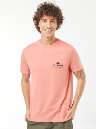 T-shirt de manga curta com estampado