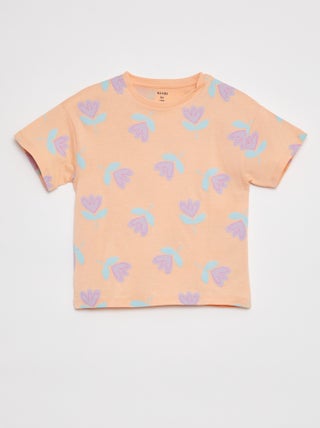 T-shirt de manga curta com estampado