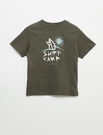 T-shirt de manga curta com estampado