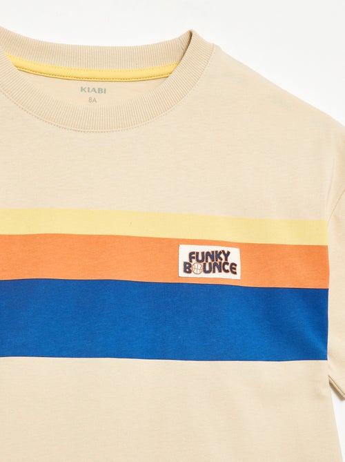 T-shirt de manga curta com estampado na frente - Kiabi