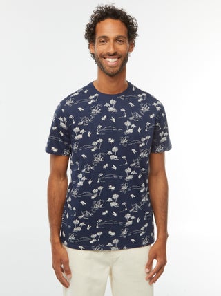 T-shirt de manga curta com estampado