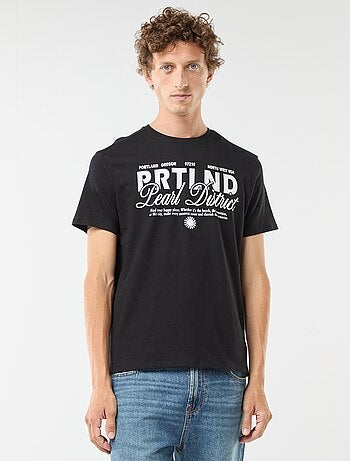 T-shirt de manga curta com estampado