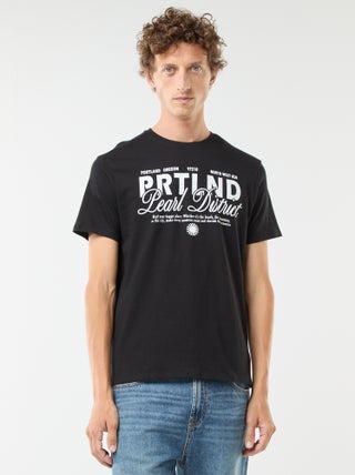 T-shirt de manga curta com estampado