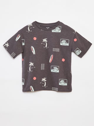 T-shirt de manga curta com estampado