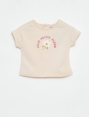 T-shirt de manga curta com estampado