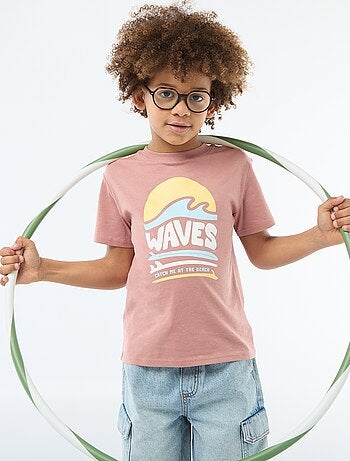 T-shirt de manga curta com estampado