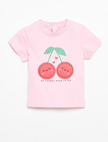 T-shirt de manga curta com estampado