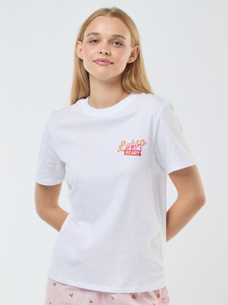 T-shirt de manga curta com estampado 'Toy Story' Branco - Kiabi
