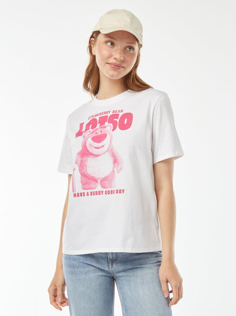 T-shirt de manga curta com estampado 'Toy Story' Branco - Kiabi
