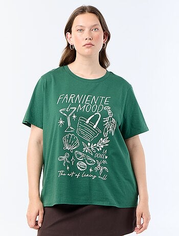 T-shirt de manga curta com estampado