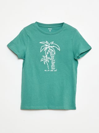 T-shirt de manga curta com estampado