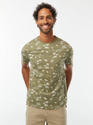 T-shirt de manga curta com estampado