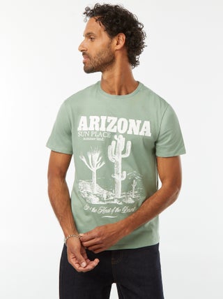 T-shirt de manga curta com estampado