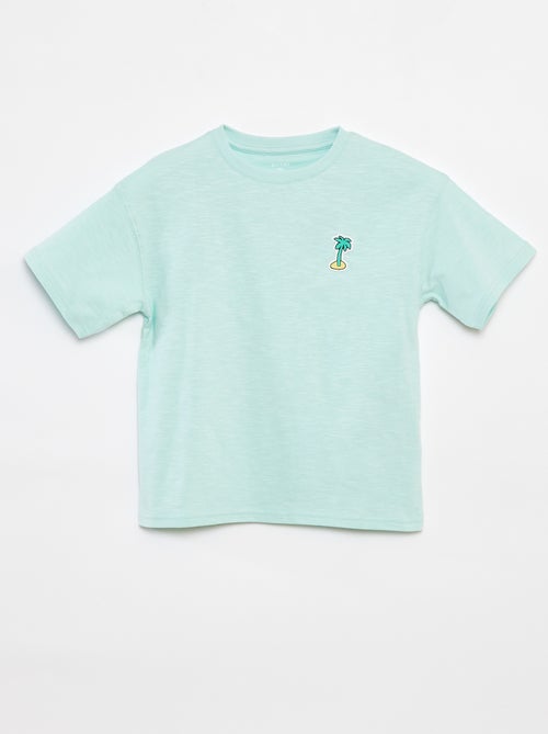 T-shirt de manga curta com estampado - Kiabi