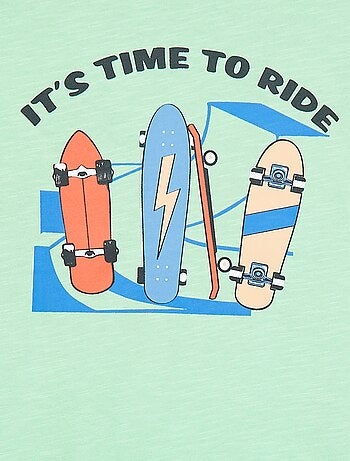 T-shirt de manga curta com estampado