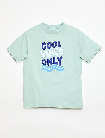 T-shirt de manga curta com estampado