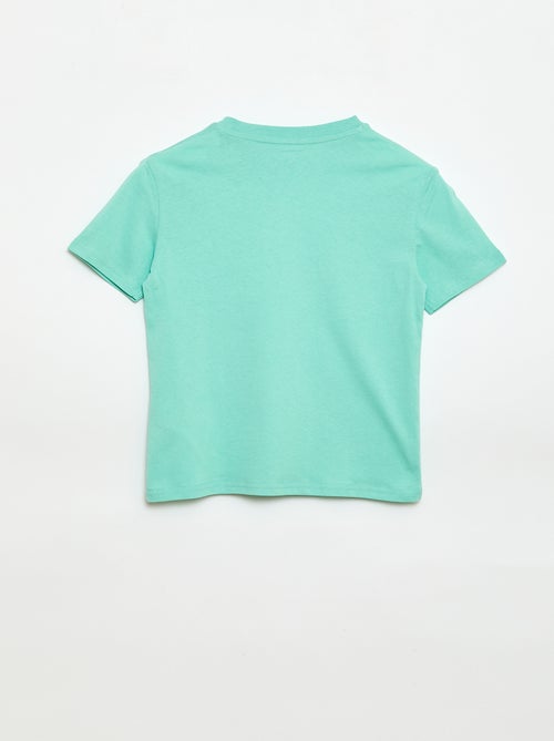 T-shirt de manga curta com estampado - Kiabi