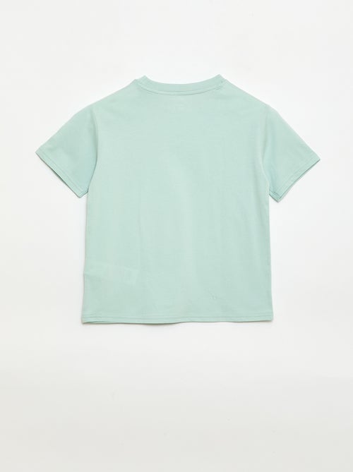 T-shirt de manga curta com estampado - Kiabi
