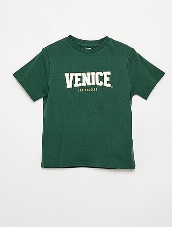 T-shirt de manga curta com estampado