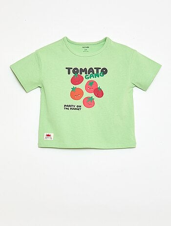 T-shirt de manga curta com estampado